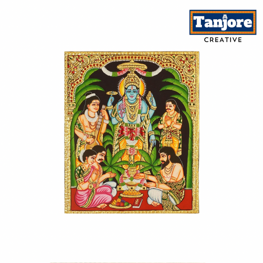 TANJORE PAINTING SATHAYANARAYAN