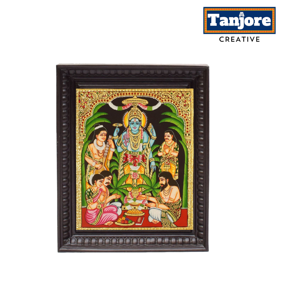 TANJORE PAINTING SATHAYANARAYAN