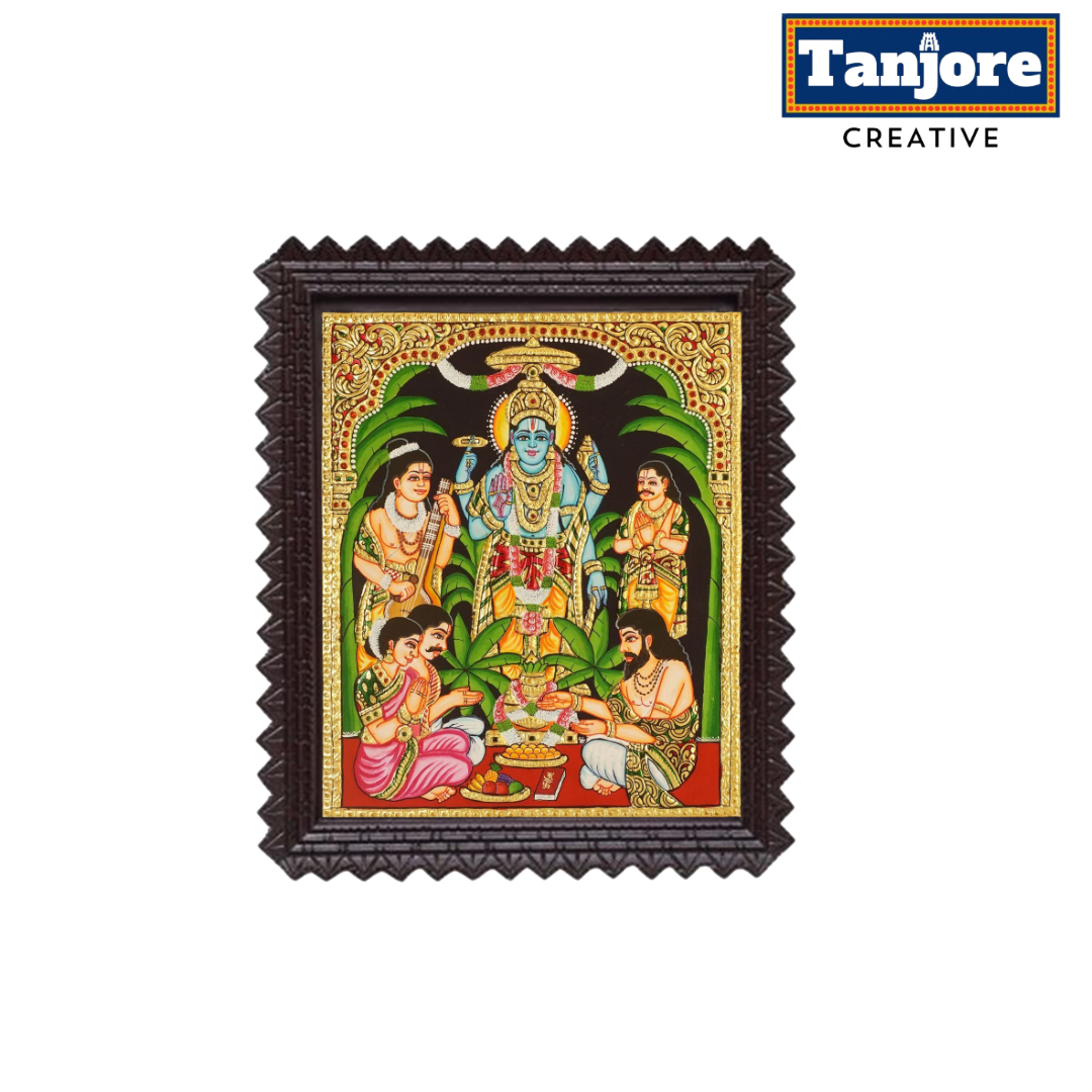 TANJORE PAINTING SATHAYANARAYAN