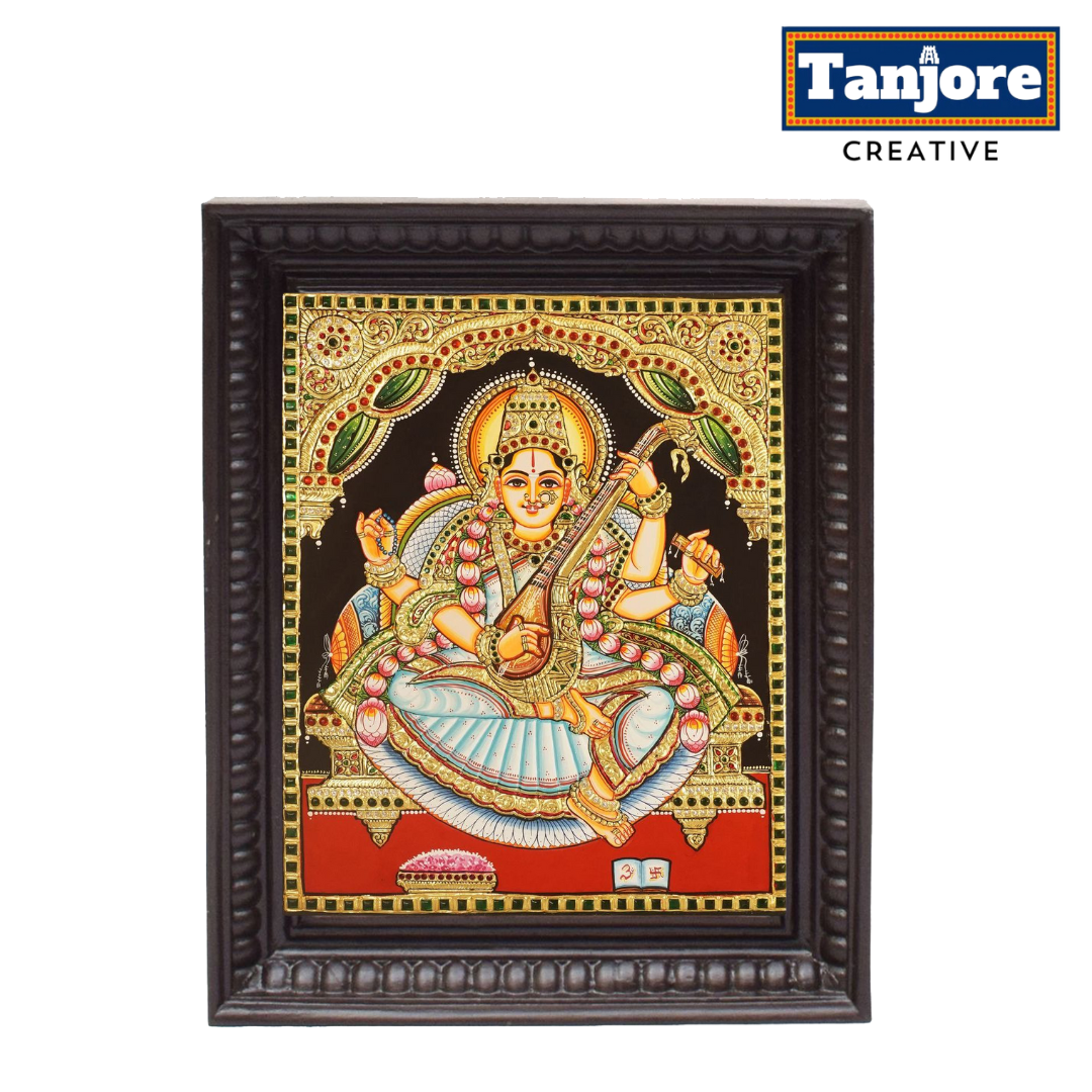 TANJORE PAINTING SARASWATHI