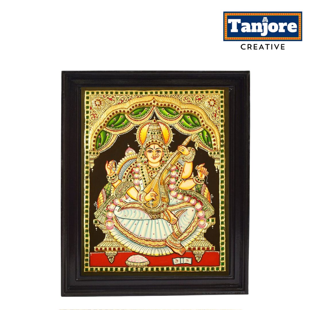 TANJORE PAINTING SARASWATHI