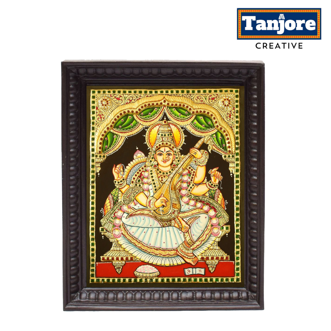 TANJORE PAINTING SARASWATHI