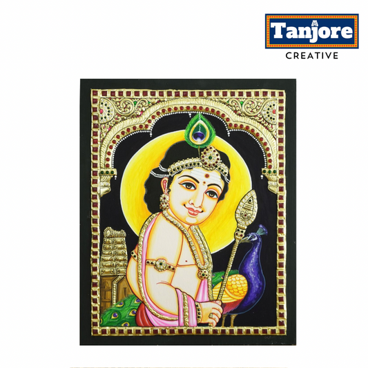 TANJORE PAINTING MURUGAN FACE