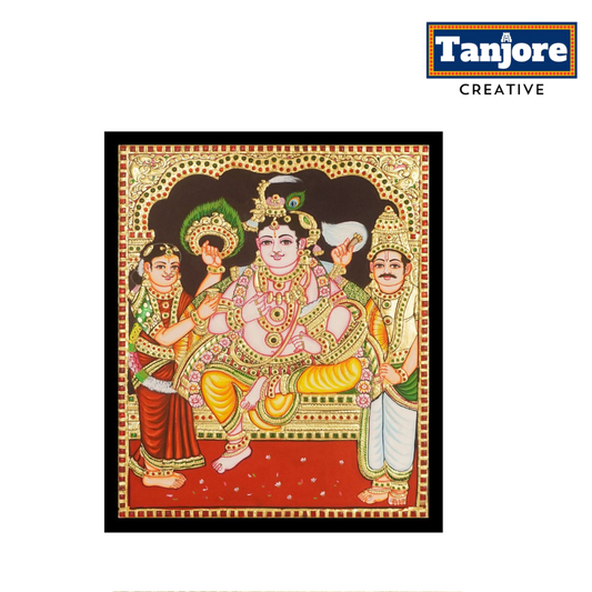 TANJORE PAINTING BUTTER KRISHNA